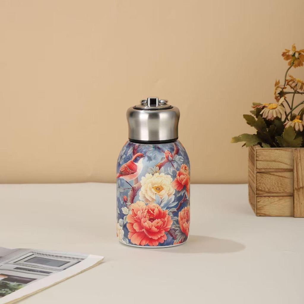 Warm Yue 316 Stainless Steel Mini Thermos Cup - 300ml Portable Office Gift