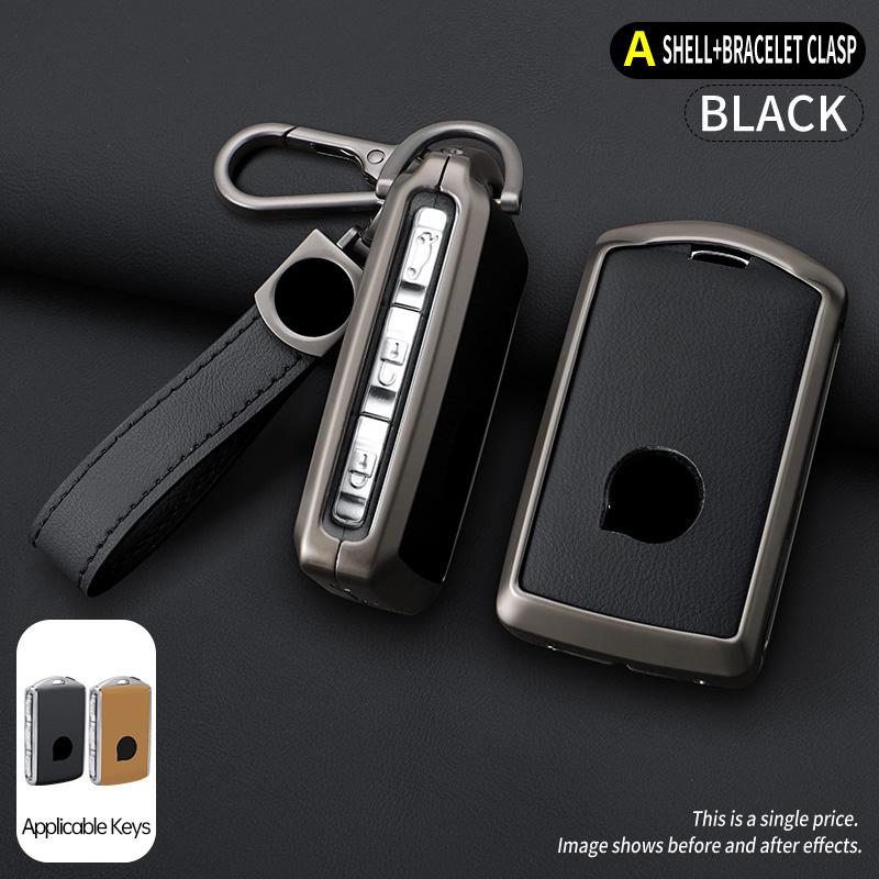Zinc Alloy Leather Car Key Fob Case For Volvo Xc40 S60 Xc60 C40 S90 Xc90 V60 V90 T6 T8 Key Case Car Key Fob Case