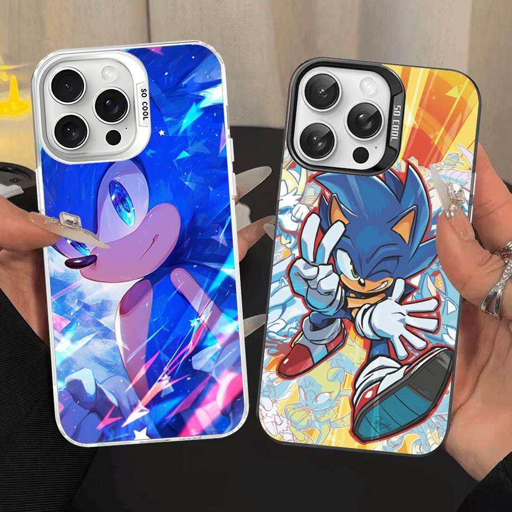 Game S-Sonic Movie Anime Color Phone Case For IPhone 17 16 15 14 13 12 11 Pro Max Plus Pro Shell