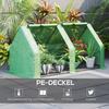 Mini Kleine Kweekkas met Stalen Frame & PE Afdekking & Raam met Rits Poly tunnel Kassen voor Planten Groenten, 180 x 90 x 90 cm, Groen
