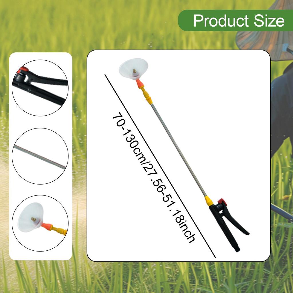 Sprayer Rod 70cm-130cm Ergonomic Handle Sprayer Wand for Outdoor Shrubs Tree