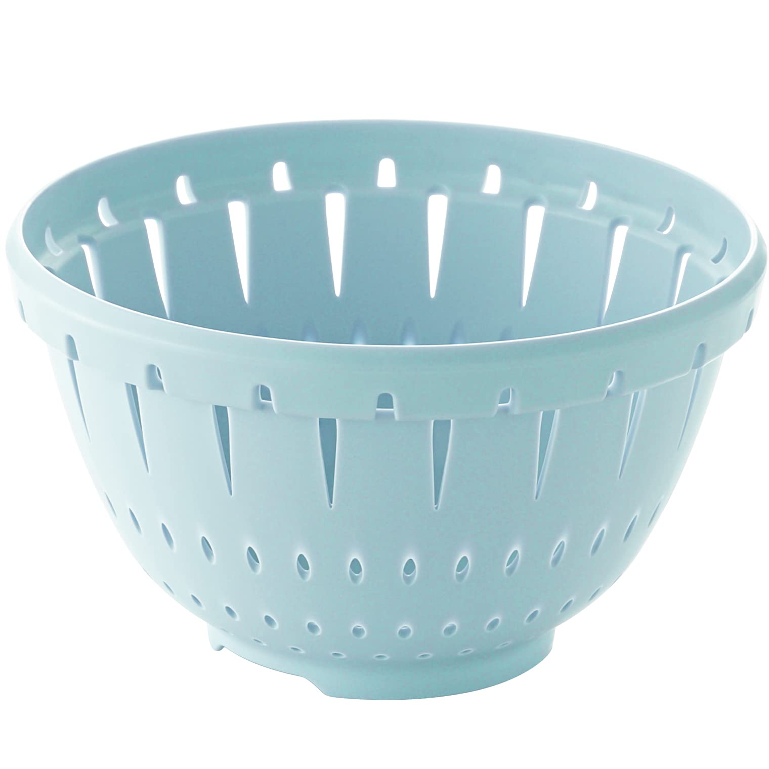 

Risu Deep-Type Microwave-Safe Colander, Small, Blue, 18cm, H&H, Stain-Resistant, Made in Japan