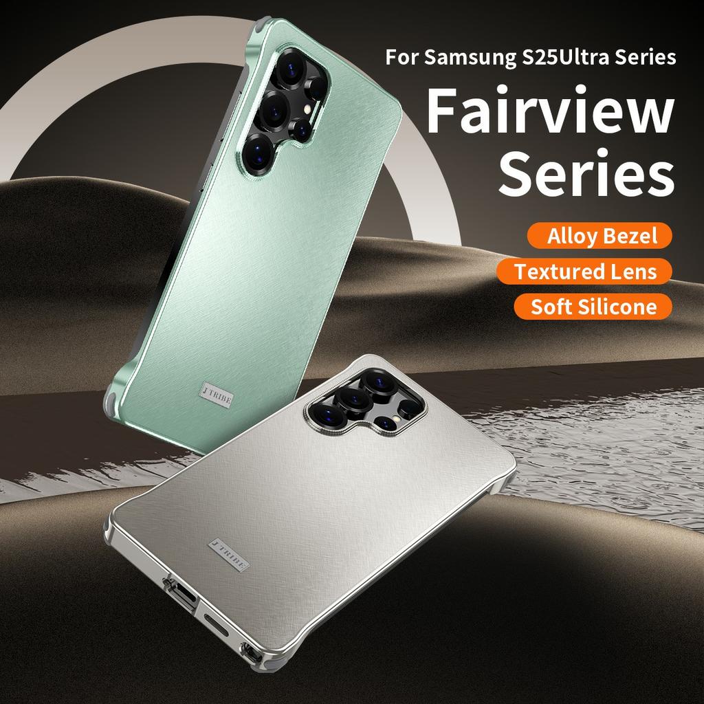 For Samsung Galaxy S24 Ultra Case PC+Silicone+Alloy Matte Phone Cover
