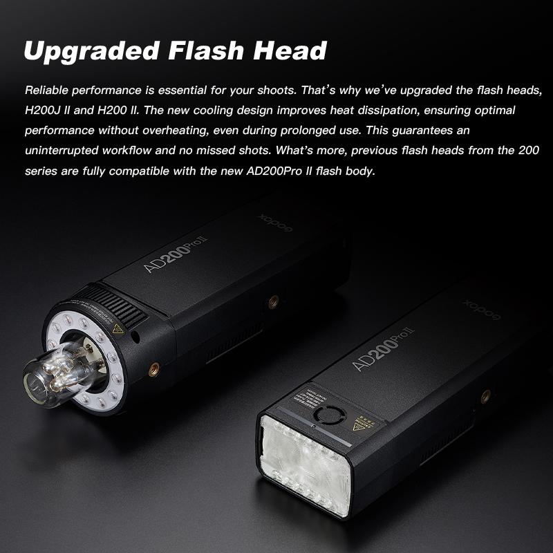 Godox AD200Pro AD200Pro II TTL 2.4G Wireless Camera Pocket Flash compatible with X1T for Nikon Canon Sony Fuji Olympus