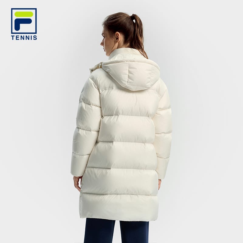 FILA Tennis Down Jacket Women's Heron White A11W543907FWT