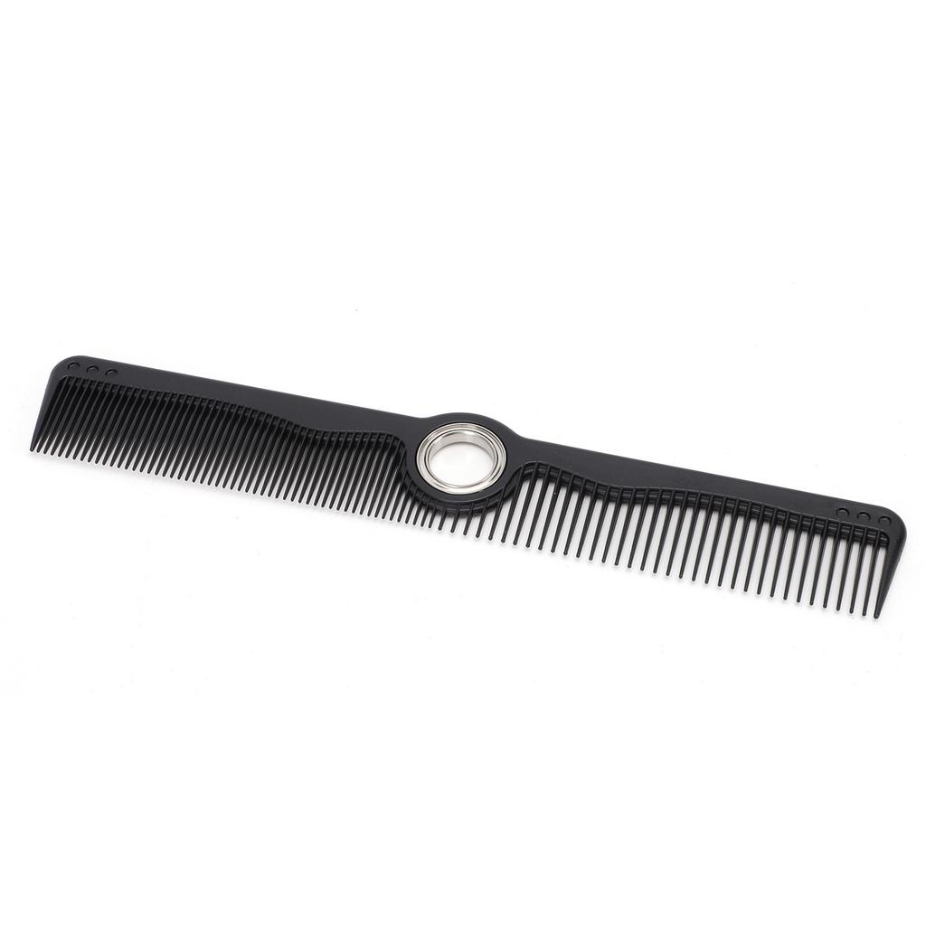 Schwarzer Friseurkamm mit zentral drehbarem Styling-Schneidekamm für Männer Frauen