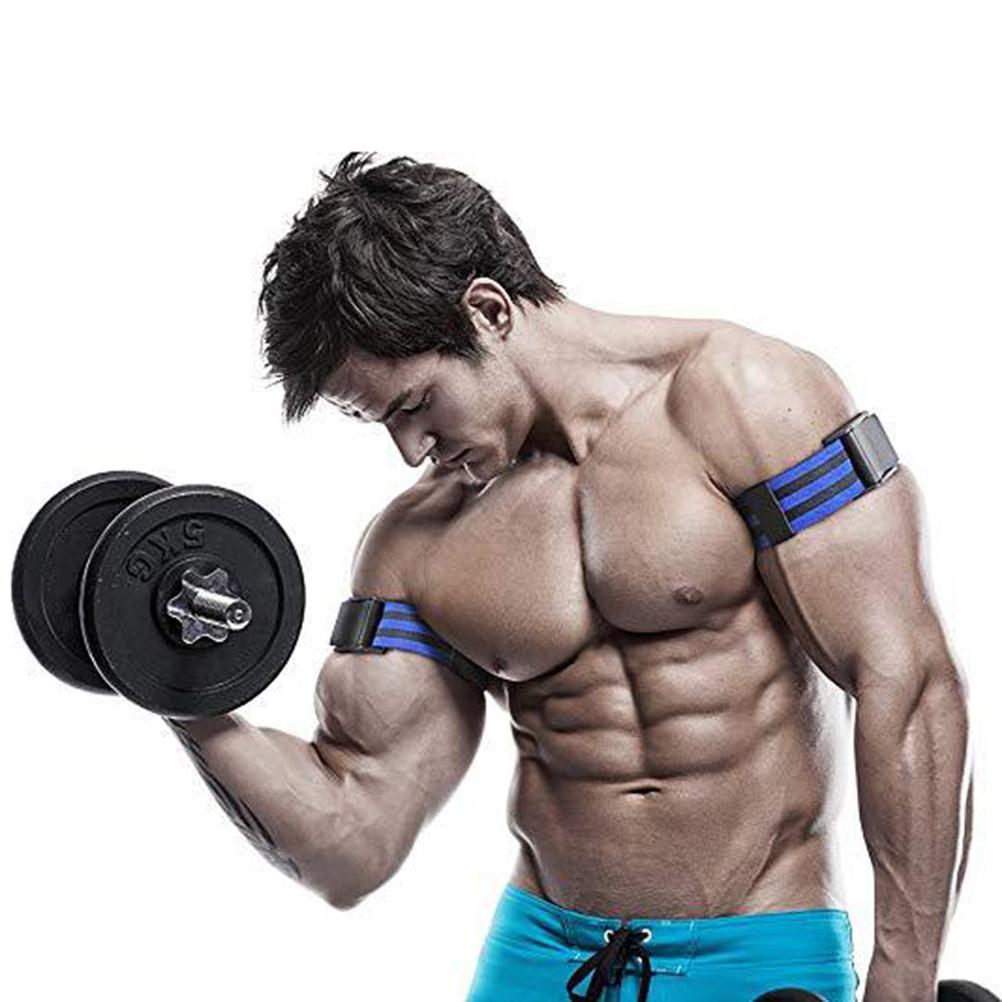 2 Stück Set Fitnessstudio BFR Bänder Bodybuilding Armband Armmuskeltraining Blutzirkulationseinschränkung