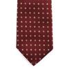 [Michiko London] Brand Necktie, Made in Japan, 100% Silk, Jacquard Weave, Small Pattern (Pattern A: Red)
