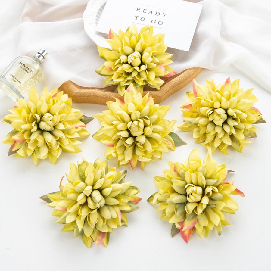 

Artificial Flowers Silk Gerbera Festival Home Room Decoration Wedding Wreath Scrapbook Outdoor Diy Candy Box Bridal Accessories 5pcs