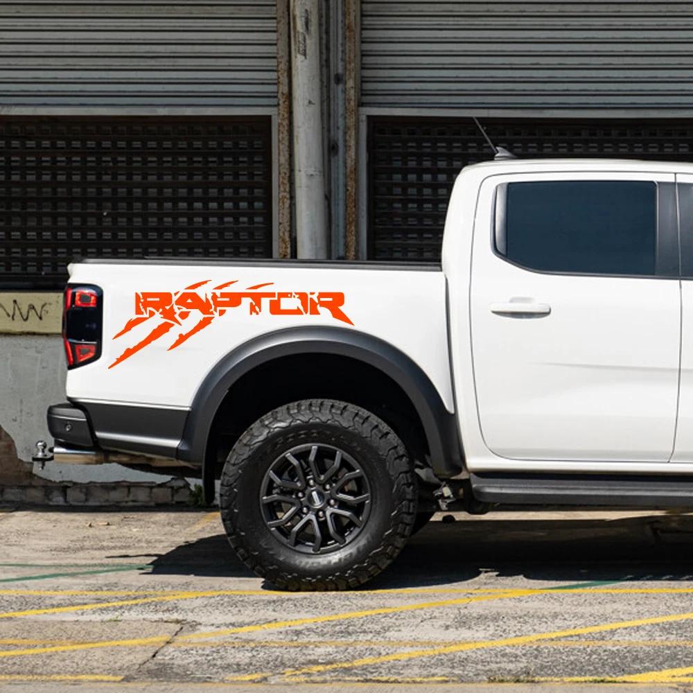 PCKF8 Car Graphics Claw Styling Sticker For Ford F 150 Ranger Raptor Pickup Truck Bed Side Decor Decal Cover Auto Tuning Accessories