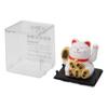 Zonne-energie Gelukskatje 2-inch Mini Schattig Zonne-zwaaiende Kat Geluk Rijkdom Welkom Kat voor Huis Auto Decoratie Wit