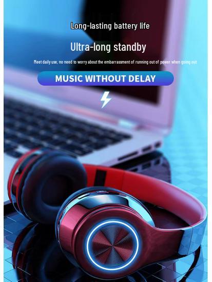 Luminous Heavy Bass Wireless Bluetooth Sports Headset with Mic