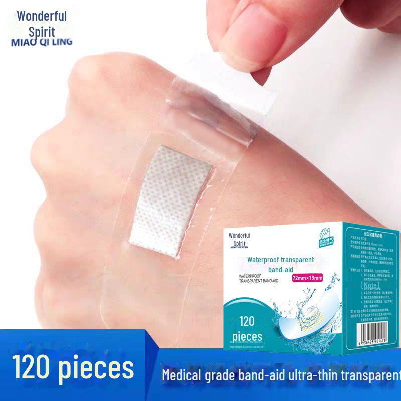 

Водонепроницаемый прозрачный медицинский пластырь: Невидимая кровоостанавливающая повязка на рубцы, износостойкая защита для ног, дышащая тонкая банная повязка. 120 pieces/box