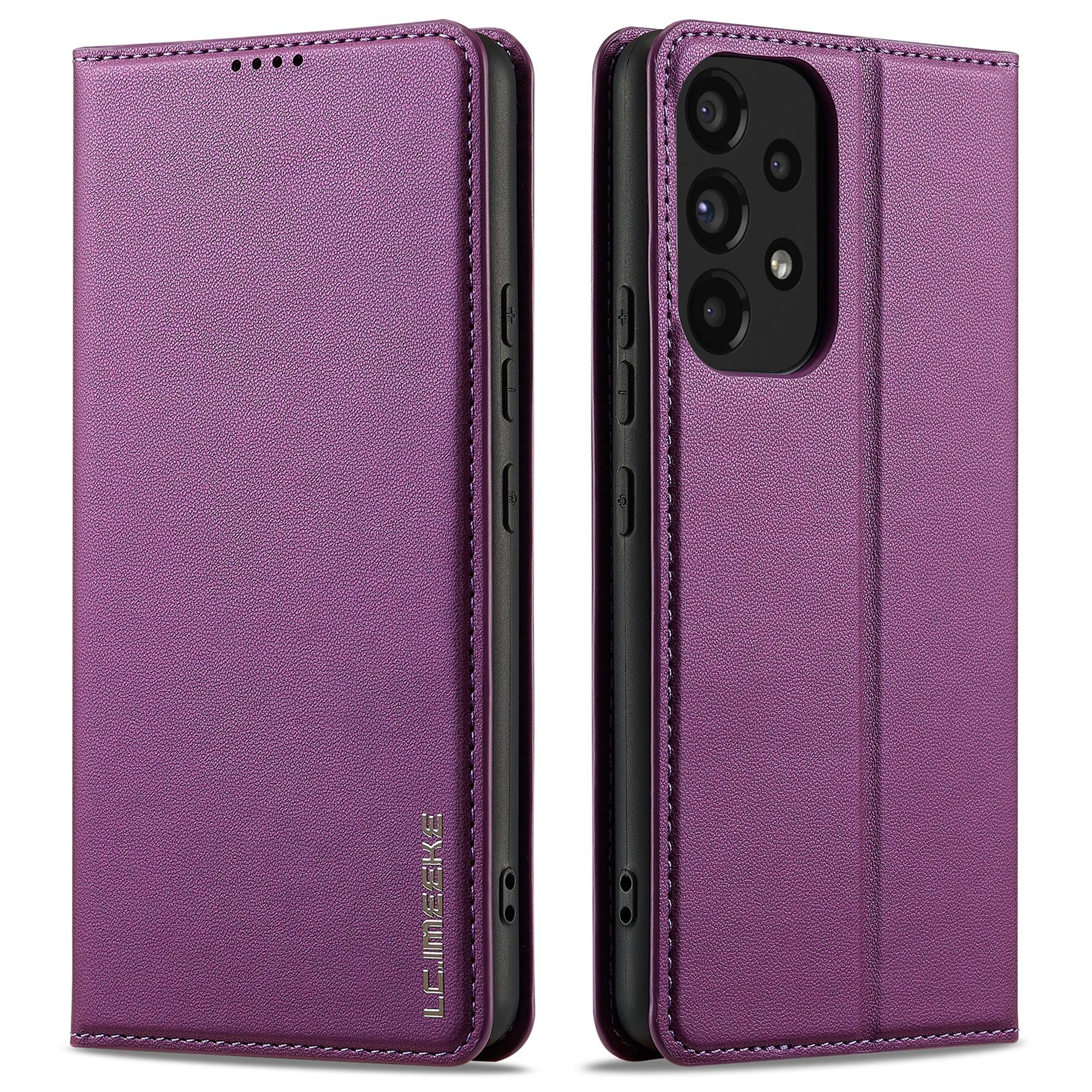 

LC.IMEEKE L1 Series for Samsung Galaxy A53 5G Case PU Leather Wallet Stand Protective Phone Cover E