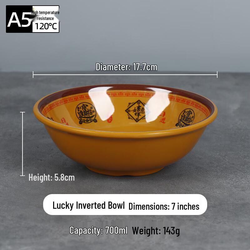 7-inch Melamine Chinese Style Fortune Bowl