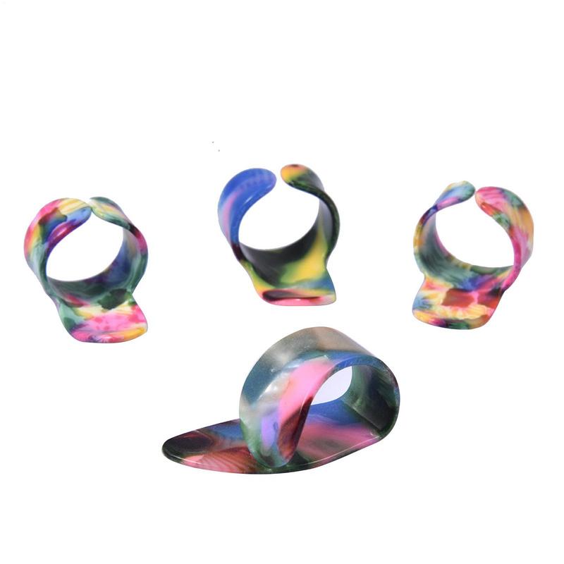 1 Set Guitar Picks 1 Thumb 3 Finger Acoustic Nail Jim Guitar Banjo Thumb Picks Plectrum For Guitar Accessories