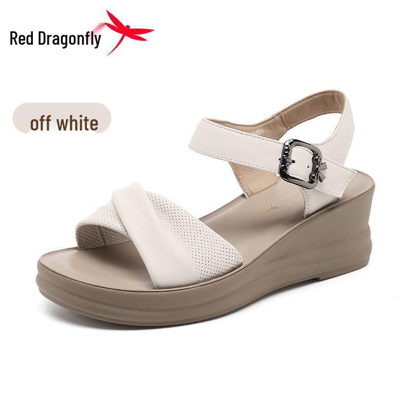 Red Dragonfly Women s 2026 Lambskin Wedge Sandals - New Summer Collection 35