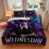 Wednesday Addams Mystery Print 3Pcs Bedding Setduvet Cover With 2 Bedropillowcase Home Birthday Gift