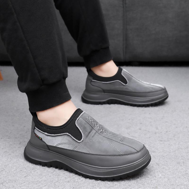Cotton Shoes Winter New Padded Walking Shoes Warm Men's Shoes Thickened Snow Boots Men Velcro Cotton Boots
