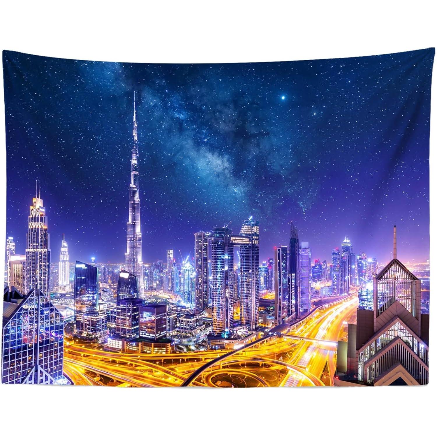 Tapestry loccor Dubai skyscrapers city center 75x100