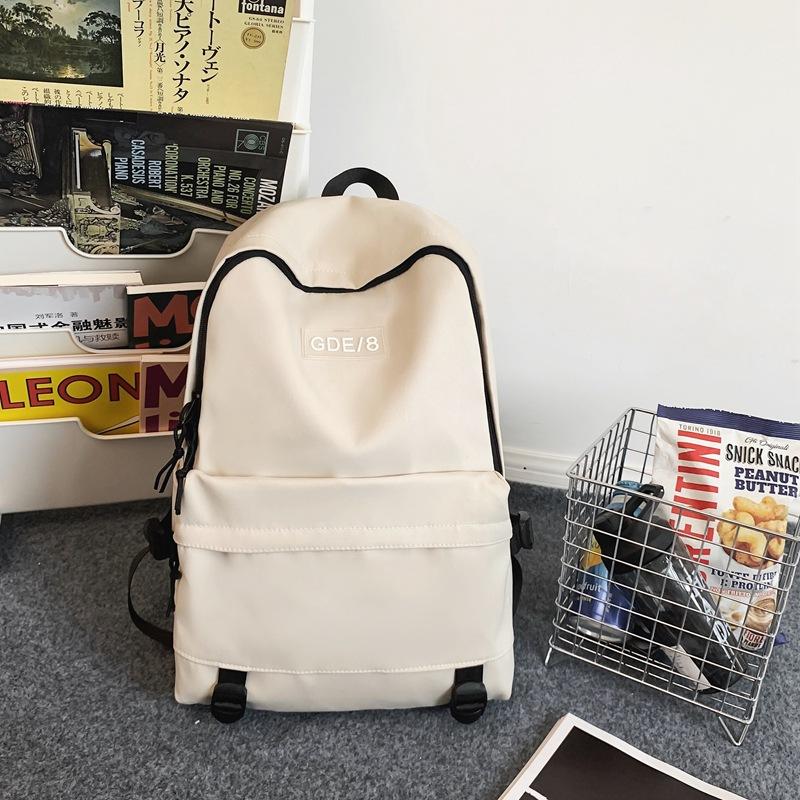 School Bag Female High School College Student Backpack Large Capacity Versatile Style Black Men Travel Computer Backpack