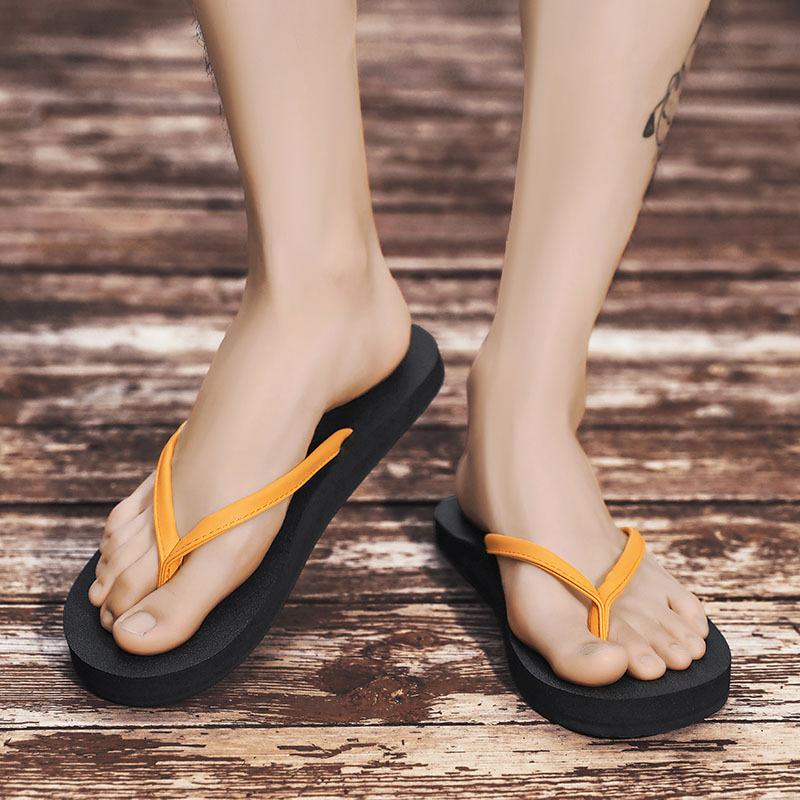 Vietnamese flip-flops men's pinch leather surface foreign trade extra large size 50 size simple couple slippers