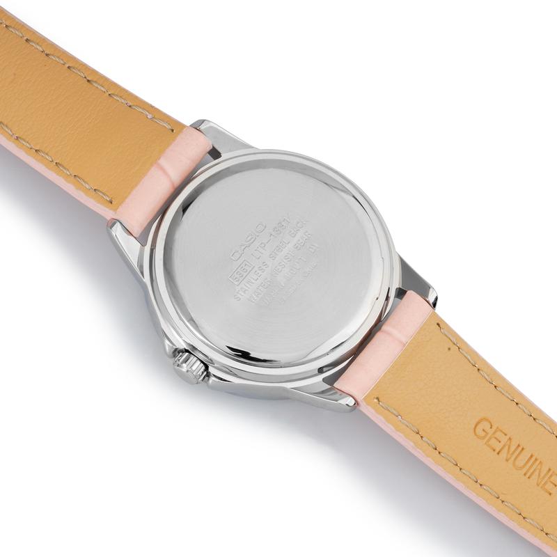 Casio STANDARD Series ENTICER Series Business Quartz Movement Leather Strap Japanese and Korean Women's Watch Pink Dial LTP-1391L-4AVDF