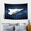 Hoffen-heim Wappen bedruckte Wandteppich, Stoff Wandteppich Wandbehang Dekoration für Schlafzimmer, Wohnzimmer, Studentenwohnheim Heimparty Fan Geschenke