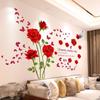 Self-adhesive Purple Lavender Butterfly Wall Decals DIY Floral Stickers for Coffee Shop Storefront Aesthetic Decoration