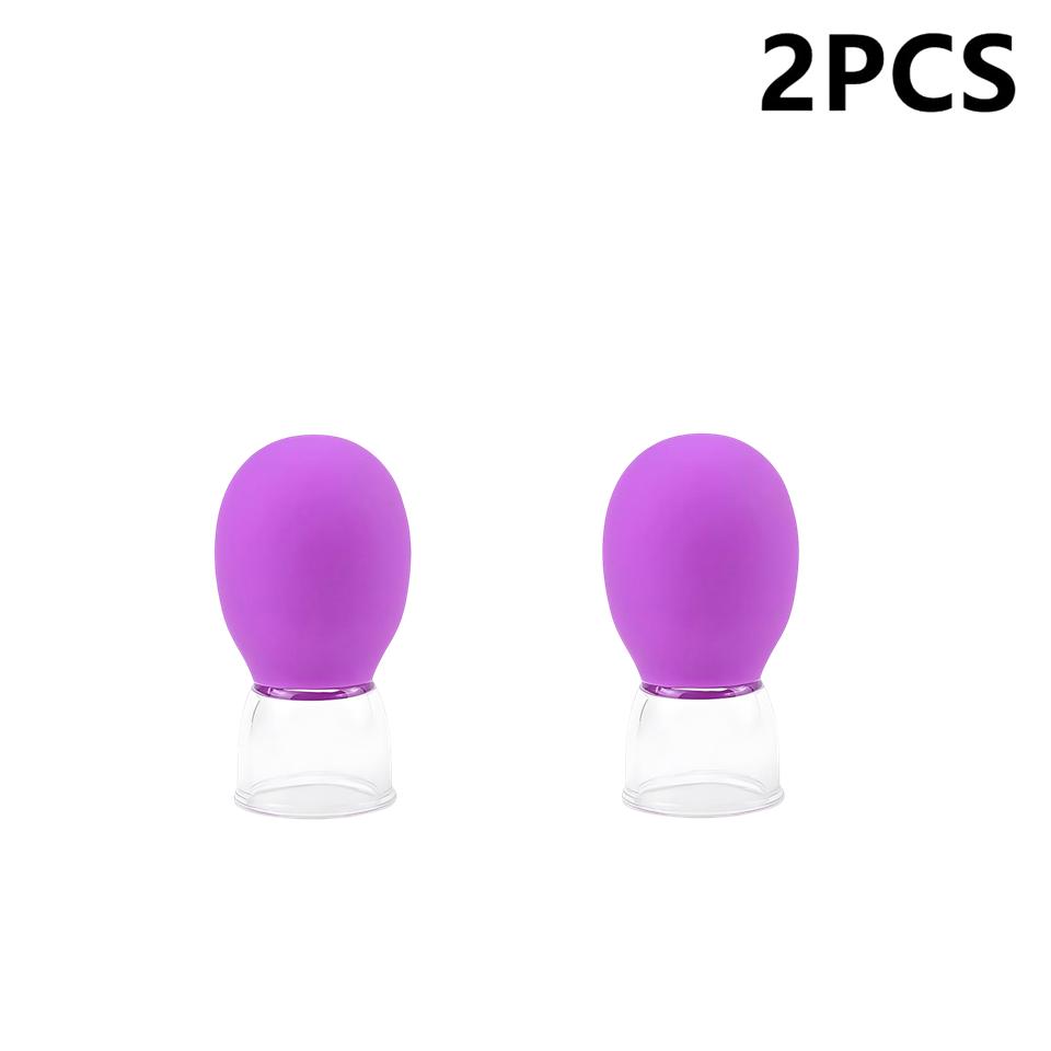 2/10Pcs Facial Cupping Machine Vacuum Negative Pressure Cupping Scraping and Lifting Facial Shaping Unblocking Meridians Care