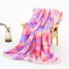 Travel Cover Tie Dye Print Office Nap Blankets Velvet Bed 1Pc Warm Rainbow Plush Blanket