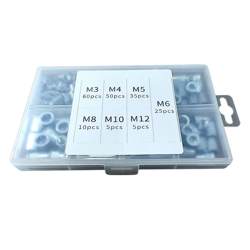 110pcs Manual Rivet Nut Tool Set, M3-M12 Threaded Nut Riveter