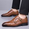 Fashion New Men's Casual Leather Shoes Handmade High Quality Fashion Oxford Business Work Shoes Flat Designer Coffee Comfy Oxford Shoes