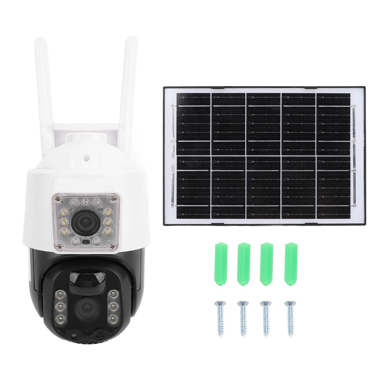 

Solar Security Camera Wireless Outdoor System 2.4G WiFi 1920 X 1080P 320 Degree PTZ