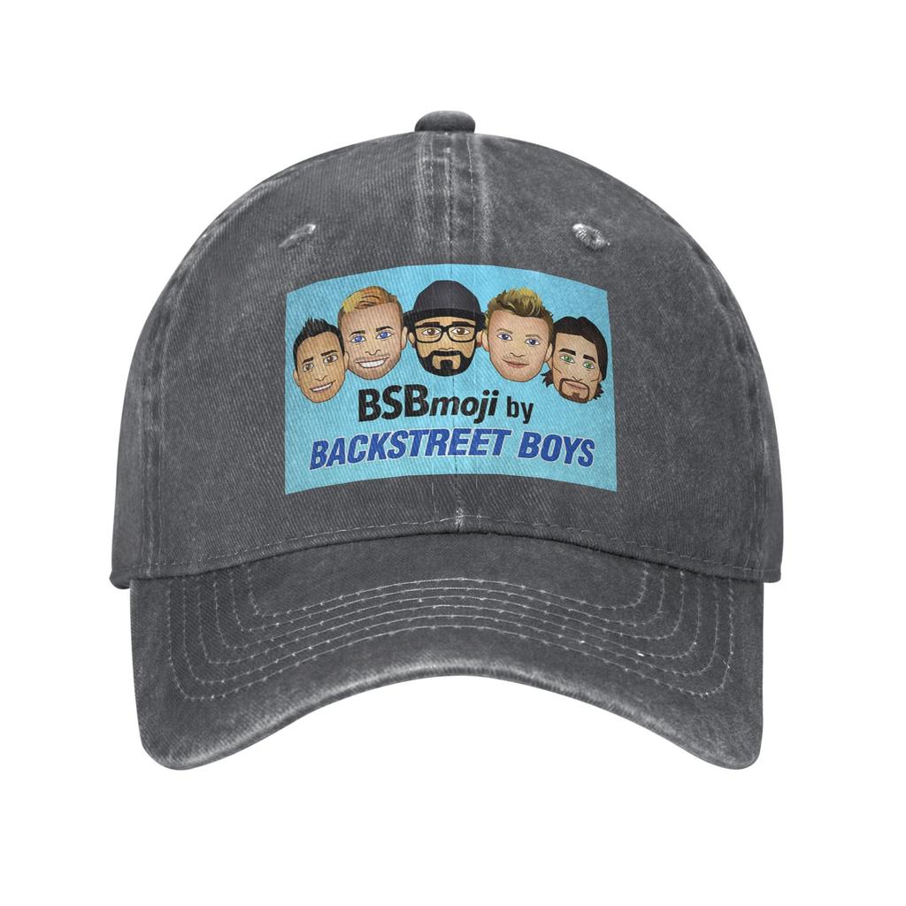 Backstreet Boys Music Group Washed Denim Baseball Caps Snapback Baseball Hats Breathable Casquette Outdoor for Men's And Women's