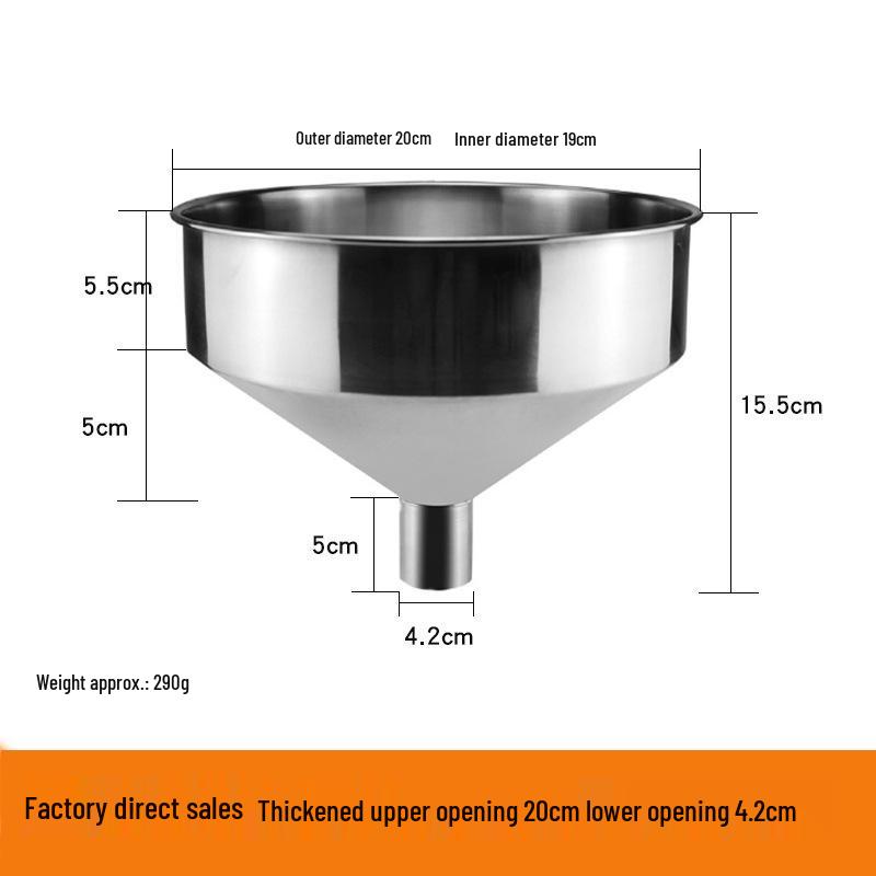 Heavy-Duty Stainless Steel Large Funnel for Industrial Fuel and Oil Press Machines