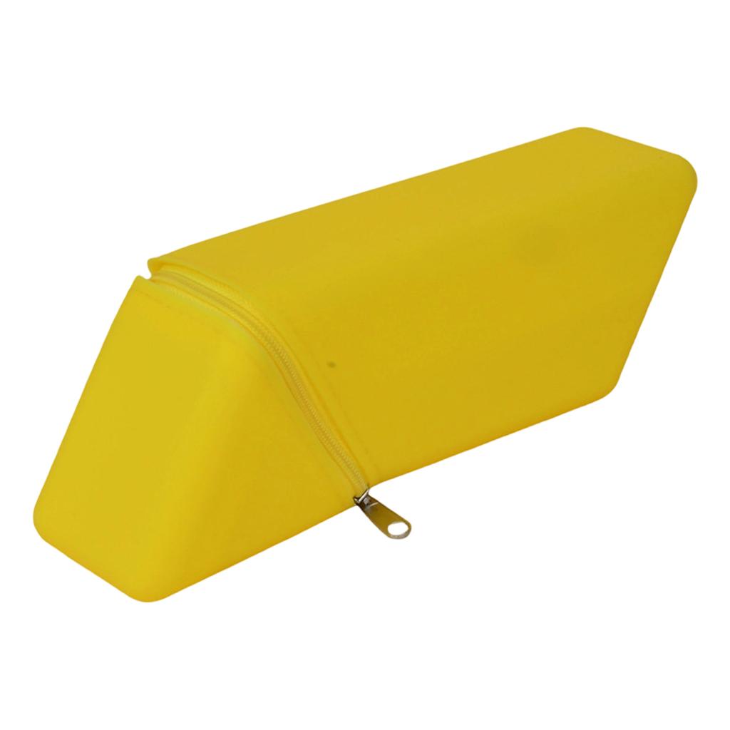 Silicone Desktop Dual-Use Student Pencil Case with Zipper Closure Durable and Flexible Material for School Office and Home Organization