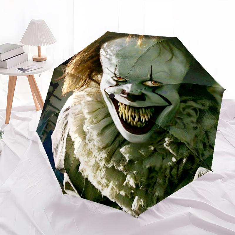 1pc Pennywise1 Umbrella, Sun Protection, And UV Shielding. It Has Eight Sturdy Ribs for Outdoor Use And Perfect Gift