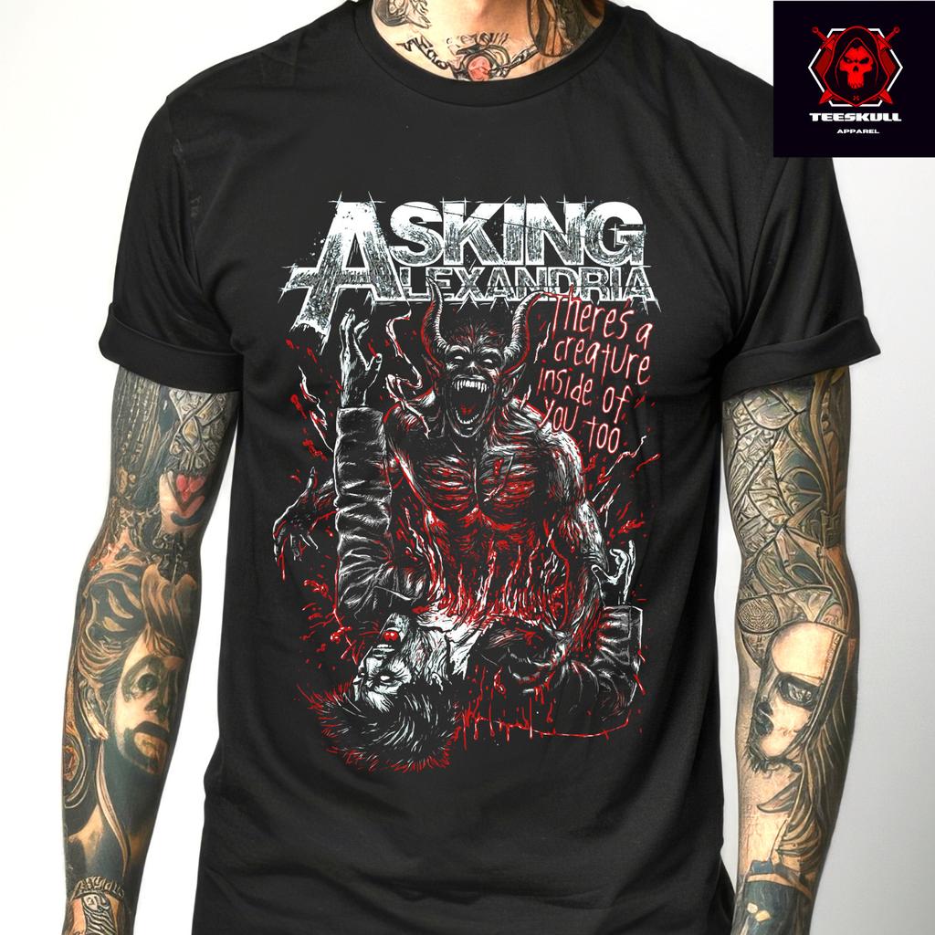 Asking Alexandria There a Creature Inside You Unisex Rock T-shirt S3XL