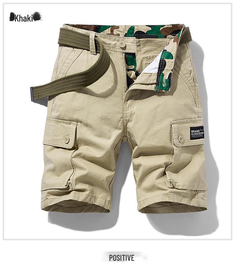 Herren Sommer Cargo Shorts - Vielseitige Japanische Trend 5-Punkt Hose