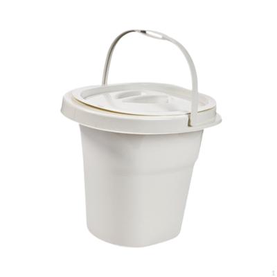 Orinal Cubo para Orina Ligero con Asa y Tapa Robusto Escupideras para Dormitorio