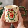 Creative Hand Pinch Mug for Christmas Girls Birthday Gift Water Cup for Home Niche Design Coffee Cup