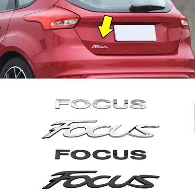 3D ABS Car Letter Rear Trunk Decals Emblem Badge Sticker Decal Car Styling Auto Accessories For Focus Logo MK4 MK5 MK6 MK7