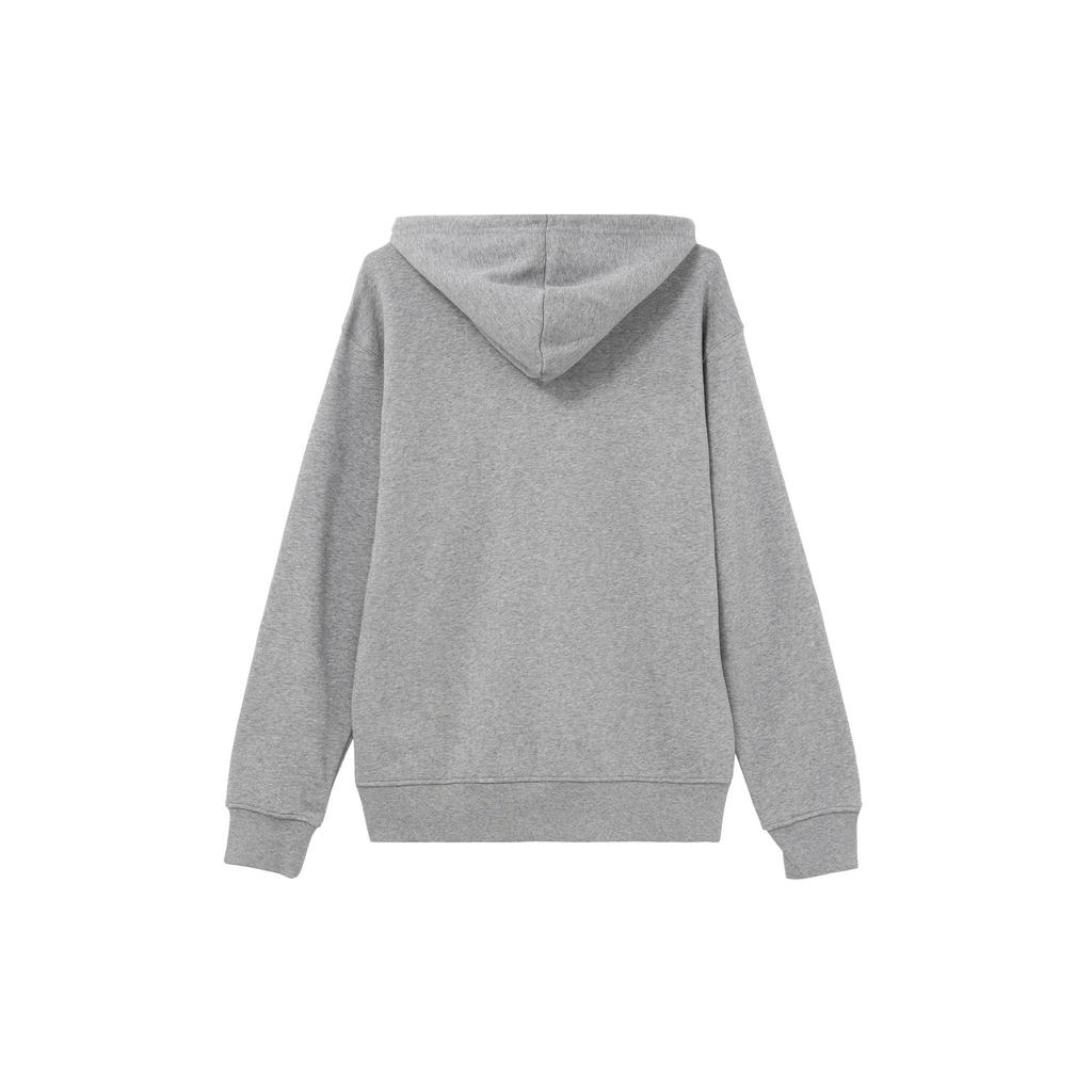 Jordan Sweatshirts Men's Gray Fleece Lined Hooded Moderate Cardigan DQ7351-091