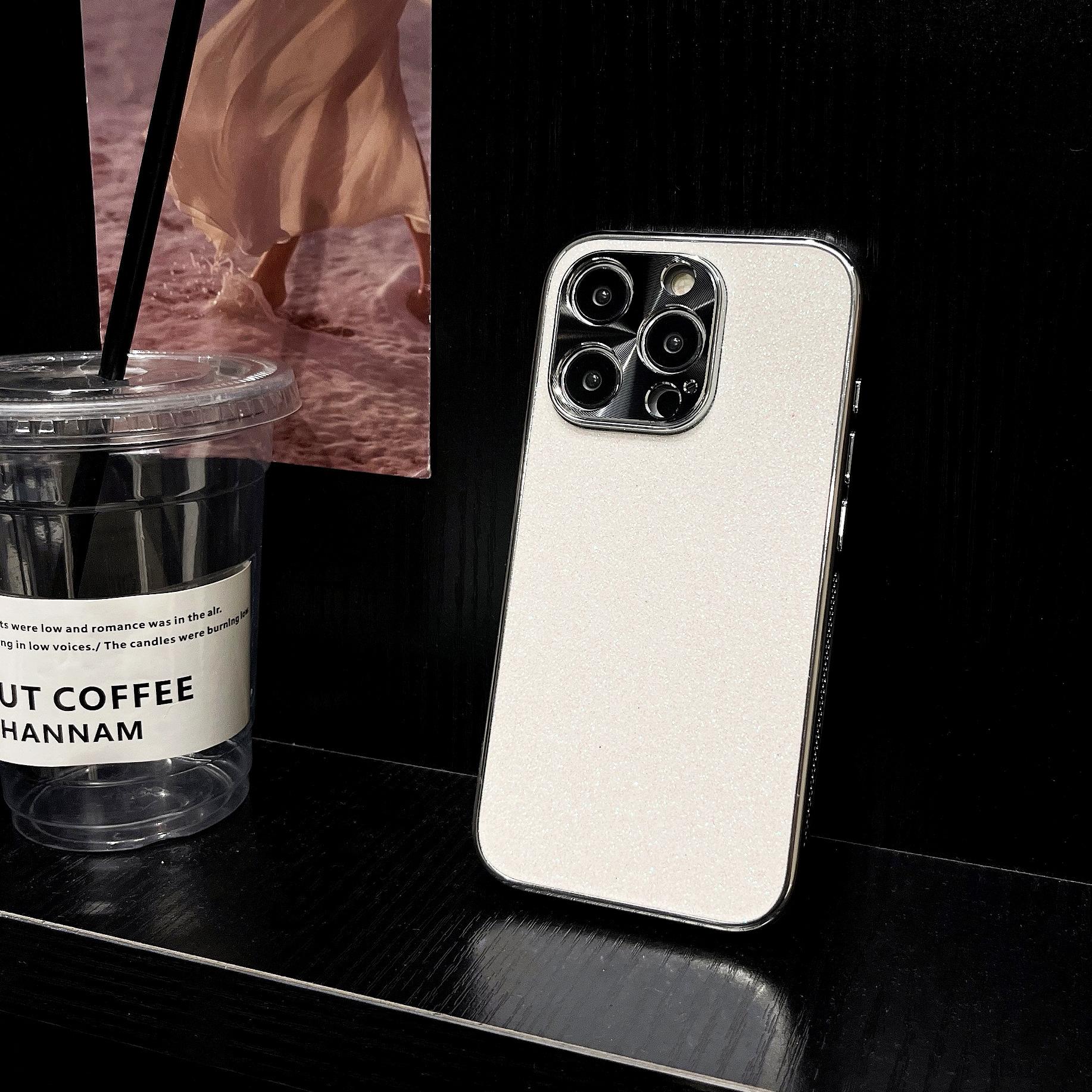 

Electroplated Heat Dissipation Glitter Case Compatible with iPhone 14 Pro Max Apple 15 Phone Case 13/12 Niche High-end Feel 16Plus(without Packaging