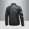 Leather Jacket for Men Spring and Autumn New Pu Lapel Leather Jacket Men's Motorcycle Lapel Handsome Jacket