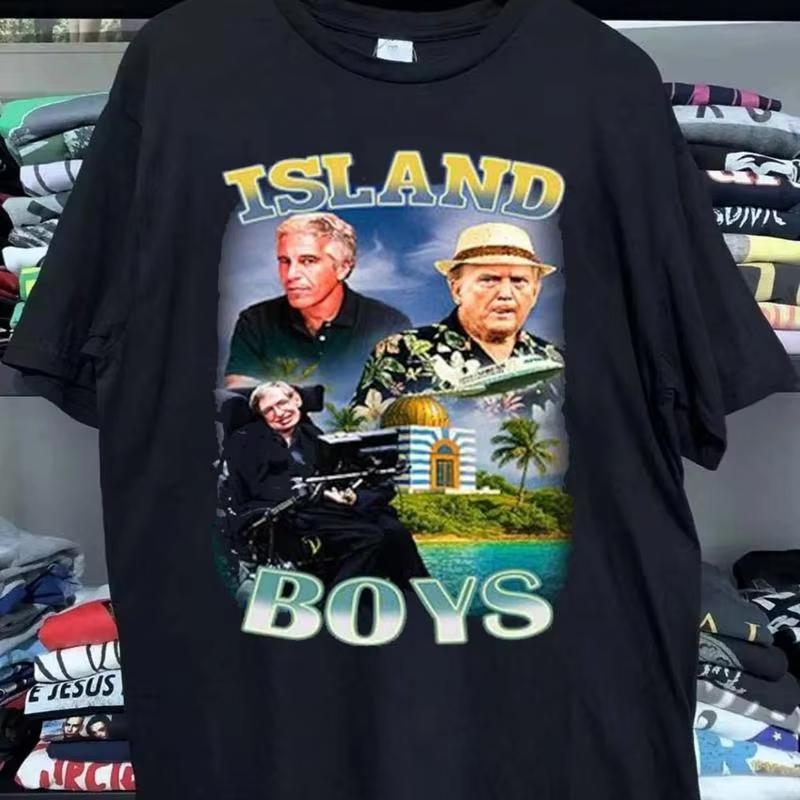 Island Boys Jeffrey Epstein Stephen Hawking T-Shirt