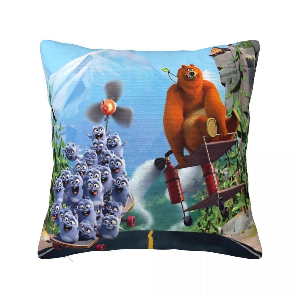 Federa Cuscino Orso Grizzly e Lemming Federa Cuscino Carina Divertente Per Ufficio Auto Casa Federa Cuscino Decorativa Federe Grafiche Regalo