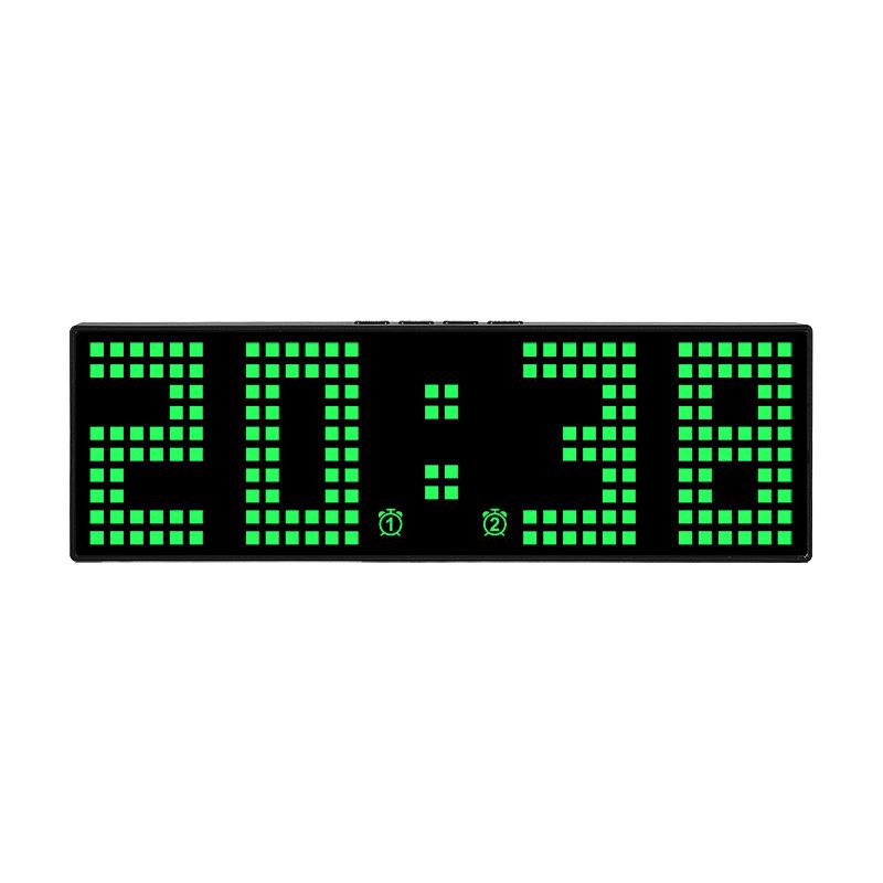 Creative RGB Clock New Alarm Clock Stand Hanging Dual-purpose Clock Simple Digital Clock LED Colorful Clock
