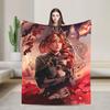Clair Obscur Expedition 33 Gustave Flannel Throw Fashion Blankets Video Game for Couch Knitted Fashion Blanket Travel Warm Portable Quilt